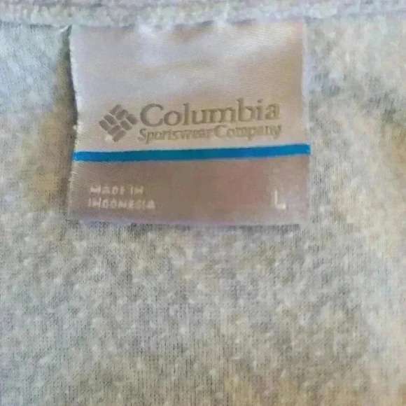 Columbia Athletic Outdoor Half Zip Fleece Pullover /Blue/ Women's Size L - Picture 6 of 7